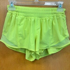 Lululemon Women's Lime Green Athletic Shorts